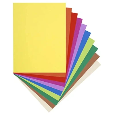 Image de Exacompta Réf. 160300E Paquet de 10 chemises rigides FLASH 220 g/m2 aux teintes vives 100% recyclées et certifiées Ange Bleu dimensions 24x32 cm pour format A4 couleurs assorties