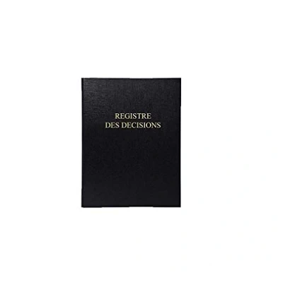 Image de Le Dauphin Réf. 937D Classeur juridique noir 4 anneaux DECISIONS dos 37 mm couverture plastique, intérieur papier livré avec recharge 100 feuillets numérotés Format A4