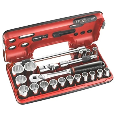 Image de FACOM SL.DBOX501 Coffret Douilles 1/2&quot; 12 Pans Detection Box Métriques 21 Pièces