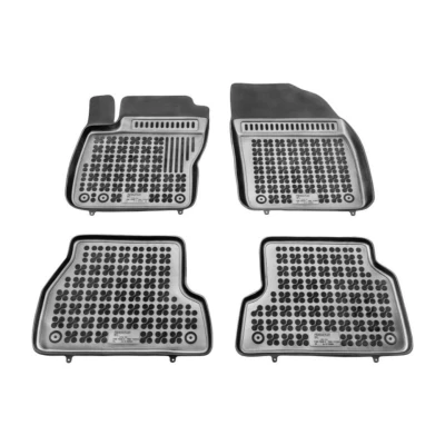 Image de REZAW PLAST 200604 Ensemble de tapis sol Caoutchouc avant et arrière 4 noir Sur mesure FORD: Focus 2, 2 Kombi