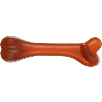 Image de Flamingo Jouet pour Chien Rubba Caoutchouc Os Brun 21x6,1x4,5cm 100% Naturel