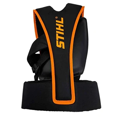 Image de STIHL Advance Plus Forest 41477109015 Sangle d&#039;épaule Double pour débroussailleuse Souple rembourrée en Noir/Orange