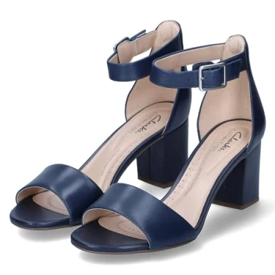 Image de Clarks Femme Deva Mae Escarpins, Cuir Bleu Marine, 40 EU