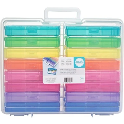 Image de We R Memory Keepers R&#039; Storage Bin + 16 Mini Cases