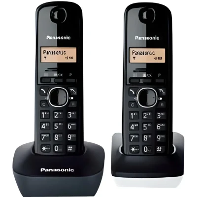 Image de PANASONIC KX TG1612SP1 Negro Y Blanco Teléfono Inalámbrico [Version Espagnole]