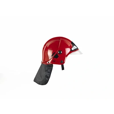 Image de Theo Klein 8901 Casque de pompiers, rouge I Réplique fidèle l&#039;original en design MSA avec visière rabattable Ajustable Dimensions : 31 cm x 17,5 21