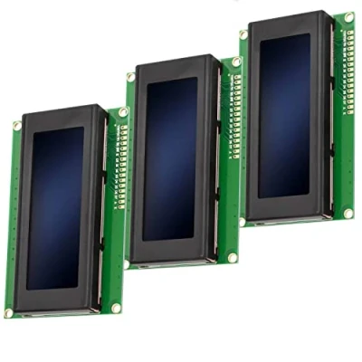Image de AZDelivery 3 x HD44780 2004 Afficheur LCD 4x20 caractères de Couleur Blanche avec Fond Bleu Compatible Arduino et Raspberry Pi incluant Un EBook!