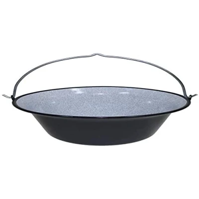 Image de Chaudron à goulasch Hongrois en émail incassable Pot de Rangement pour l&#039;extérieur Différentes Tailles (14 l)