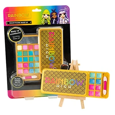 Image de Nice Group Rainbow High Smartphone Make Up, Kit de Maquillage pour Enfants avec Fard à paupières, Rouge lèvres, applicateur et Miroir 97012 Taille Unique Multicolore