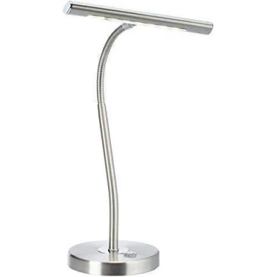 Image de Trio Leuchten Curtis 579790107 Lampe de table LED en métal nickel mat, 1 x 4 W, touches tactiles, bras flexible
