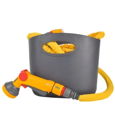 Image de HOZELOCK Kit Complet d&#039;Arrosage Superhoze City 7,5 M : Idéal pour Petits Espaces Extérieurs, Balcons, Terrasses, Tuyau Extensible (3x sa Longueur Initiale), 2 Raccords, Prêt à l&#039;Emploi [100 100 215]