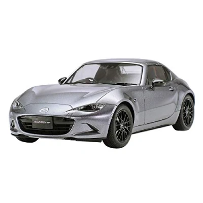 Image de TAMIYA 24353 Mazda Véhicule 1:24 MX 5 RF, réplique fidèle à l&#039;original, modélisme, kit de construction en plastique, bricolage, loisirs, collage, assemblage, non peint, blanc