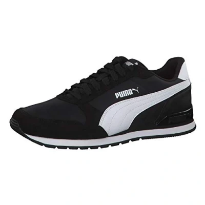 Image de Puma St Runner v2 NL, Sneaker Basse Mixte, Noir Blanc, 36 EU