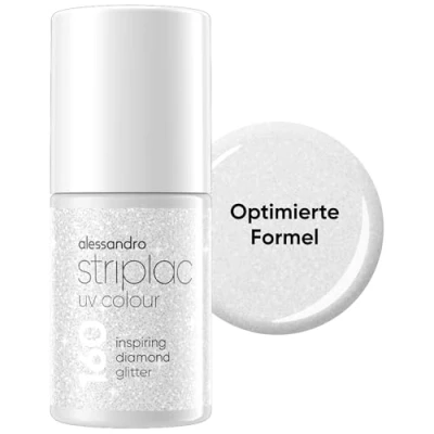 Image de alessandro Striplac UV Colour Vernis à ongles, Taille: 6.5 ml, Inspiring diamond glitter