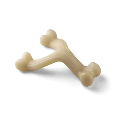 Image de Nylabone Force maximale, Robuste, extrême, Gourmet, Jouet à mâcher pour Chiens, avec goût de Poulet supplémentaire dans l&#039;os Entier, Grand, Chiens 0 23kg