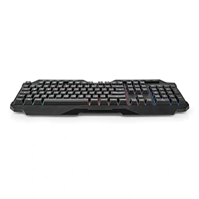 Image de NEDIS Clavier de Jeu Filaire USB Type A Clés à Membrane LED QWERTZ Disposition Allemagne Longueur du câble d&#039;alim