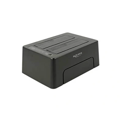 Image de DeLOCK 63957 Station d&#039;accueil de disques stockage USB 3.2 Gen 2 (3.1 2) Type C Noir Neuf