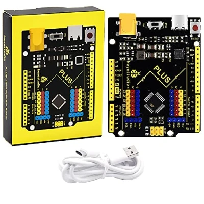Image de KEYESTUDIO UNO R3 Carte Controller Board Microcontrôleur avec Câble Type C Compatible Les projets Arduino IDE