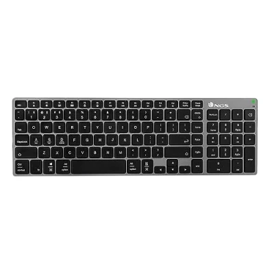 Image de Clavier sans fil NGS Fortune Rechargeable Multimode BT5.0 12 touches multimédia