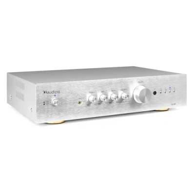 Image de Audizio AD200A Amplificateur Hi FI Bluetooth 2.1 Alu, 400 Watts, 2 Sorties Enceintes, 1 Sortie Sub, Lecteur MP3, Égaliseur de Son, Canaux, Idéal pour Vos Films et Écouter Votre Musique