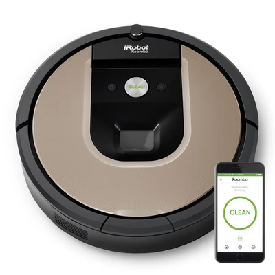 Image de iRobot Roomba 966 robot aspirateur 0,6 L Sans sac Noir, Argent Neuf