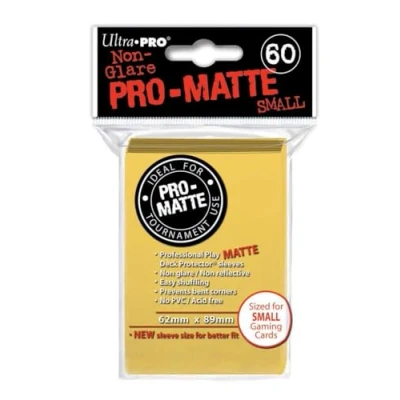 Image de Ultra Pro Deck Protector Lot de 10 Paquets 60 Protections Pont Matte Petite Jaune Mixte Adulte, Multicolore, Taille Unique