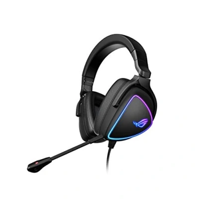 Image de ASUS ROG Delta S Casque USB C ultraléger avec micro suppresseur de bruit IA, technologie compression MQA, Quad Dac ESS 9281 haute résolution, compatibilité PC, Nintendo Switch &amp; PlayStation
