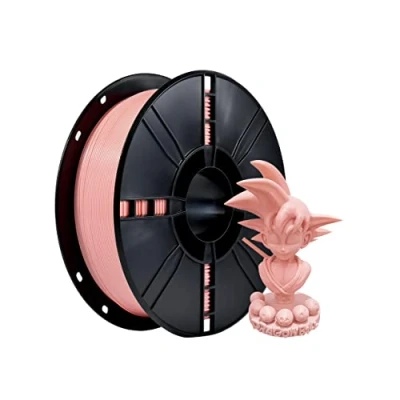 Image de PLA Plus (PLA+) Filament 3D 1,75 mm pour imprimante Plus, précision dimensionnelle +/ 0,02 mm, bobine de 1 kg (2,2 lbs) d&#039;impression 3D, rose