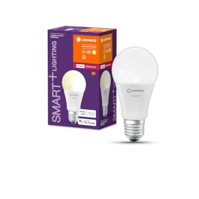 Image de LEDVANCE Ampoule LED intelligente avec technologie ZigBee, E27 base, optique mate ,Blanc chaud (2700K), 806 Lumen, Remplacement de la traditionnelle 60W Ampoules 1 Pack