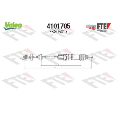 Image de FTE 4101705 Câble d&#039;Embrayage avec réglage automatique CITROËN: Berlingo / First I, I Van