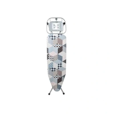 Image de MSV, Table à Repasser Hauteur Ajustable Haute qualité Spécial Central Vapeur Motifs Divers, Planche Pliante, avec Repose Fer en Forme de H, Pieds antidérapants