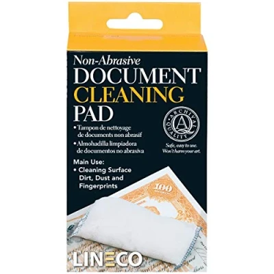 Image de Lineco Tampon de Nettoyage Non abrasif pour Documents 5,1 x 12,1 cm, Blanc, 1 pièce (Lot 1)