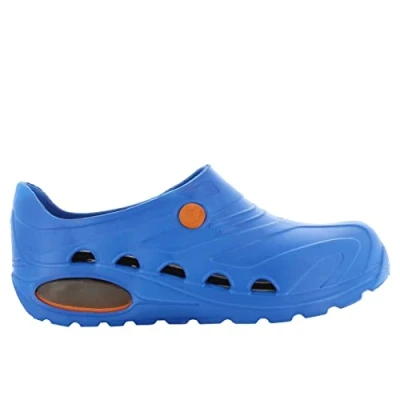 Image de Oxypas Safety Jogger Sabot Léger Hommes et Femmes 41/42 EU OXYVA Sabots Antidérapants, Antibactériens, Antistatiques Antifongiques, Chaussures de Sécurité, Bleu