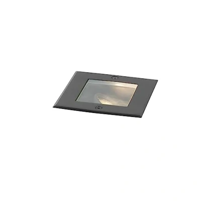 Image de Qazqa oneon Spot encastrable de sol 1 lumière L 13 cm Noir Moderne éclairage extérieur