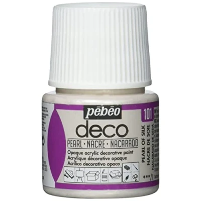 Image de Pébéo 285101 Déco Acrylique 1 Flacon Nacre de Soie 45 ml