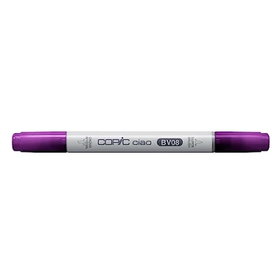 Image de COPIC Ciao BV08, Blue Violet, marqueur twin avec une pointe moyenne et pinceau