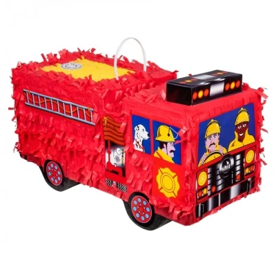 Image de Moteur de pompiers 3D Pinata avec lumière clignotante