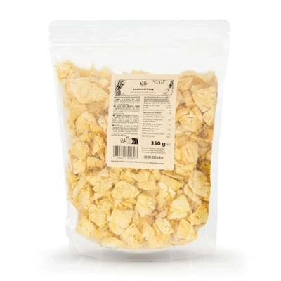 Image de KoRo Morceaux d&#039;ananas lyophilisés 350 g Fruits séchés en douceur, non traités et naturellement croquants sous la dent