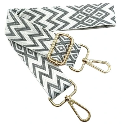 Image de Bandouliere de Rechange Reglable Gris, Sangle Sac a Main Remplacement, Universelles mit Boucle Dore pour Femme à Main, Bandoulière Accessoires, 707