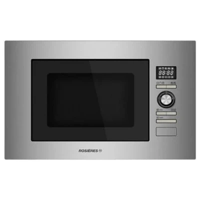 Image de Micro Ondes Grill Encastrable Rosieres RMG201IN + Intégrable Noir et inox 20 litres 800 Watts