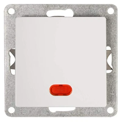 Image de McPower 1534276 Interrupteur Cup 250 V /10 A UP Blanc avec témoin lumineux