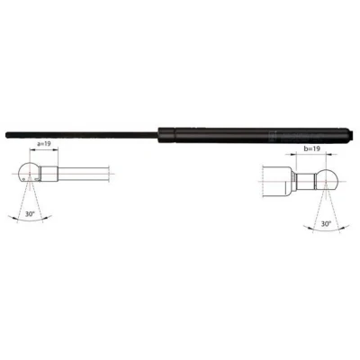 Image de METZGER 2110478 Vérin de coffre 480 565 MAZDA: 2 5 portes