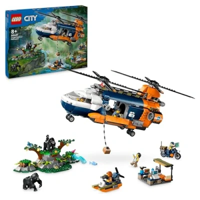 Image de LEGO L’hélicoptère de l’explorateur la jungle au camp base