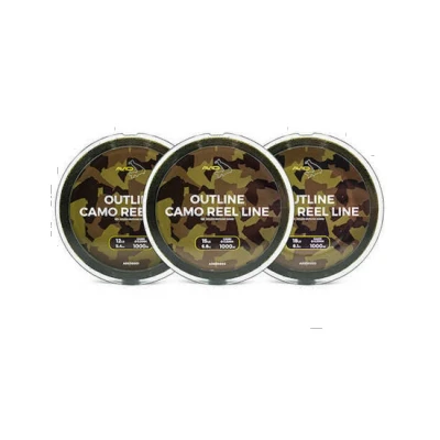 Image de Avid Carp Outline Camo Reel Line (1000m) Maat : 15lb 0.35mm 6.8 kilo