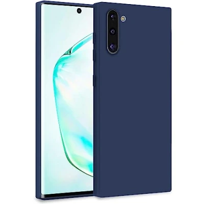 Image de MyGadget Coque pour Samsung Galaxy Note 10 Case TPU Souple &amp; Soft avec Doublure Microfibre Cover Protection Extra Fine Légère Bleu Foncé