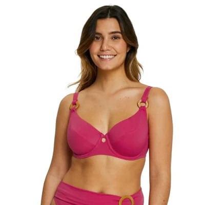 Image de SANS COMPLEXE Femme Elevated Basics Haut De Bikini, Rose Virtuel, 100F EU