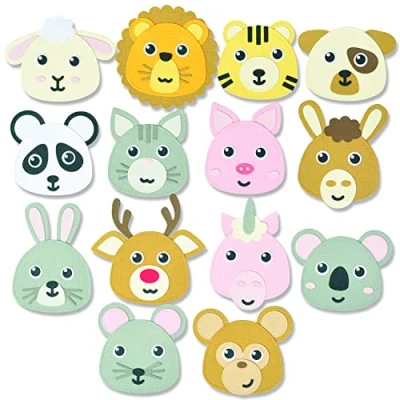 Image de Sizzix Thinlits Die Set 20PK Build an Animal by Pete Hughes, 665817, Plastique, Multicolor, Taille Unique
