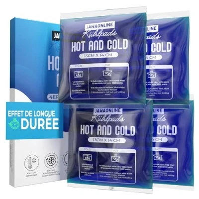 Image de JAWA Cool Pads Gel 13x14 Compresse de refroidissement réutilisable Pack avec effet immédiat flexible froid/chaud Coolpack Coussin polyvalent