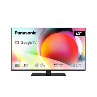 Image de Panasonic TN 43W70AEZ, Série W70 43 Pouces 4K Ultra HD LED Smart TV, 2024, Assistant Google, Chromecast, Dolby Vision &amp; Atmos, Mode Jeux, Bluetooth, pour Une expérience visuelle exceptionnelle