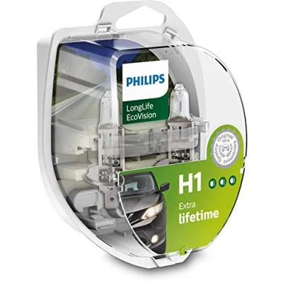 Image de PHILIPS 12258LLECOS2 Ampoule, projecteur longue portée H1 12V 55W 3000K Halogène CITROËN: C3 I 3/5 portes, C4 II 5 C5 3, RENAULT: CLIO 3